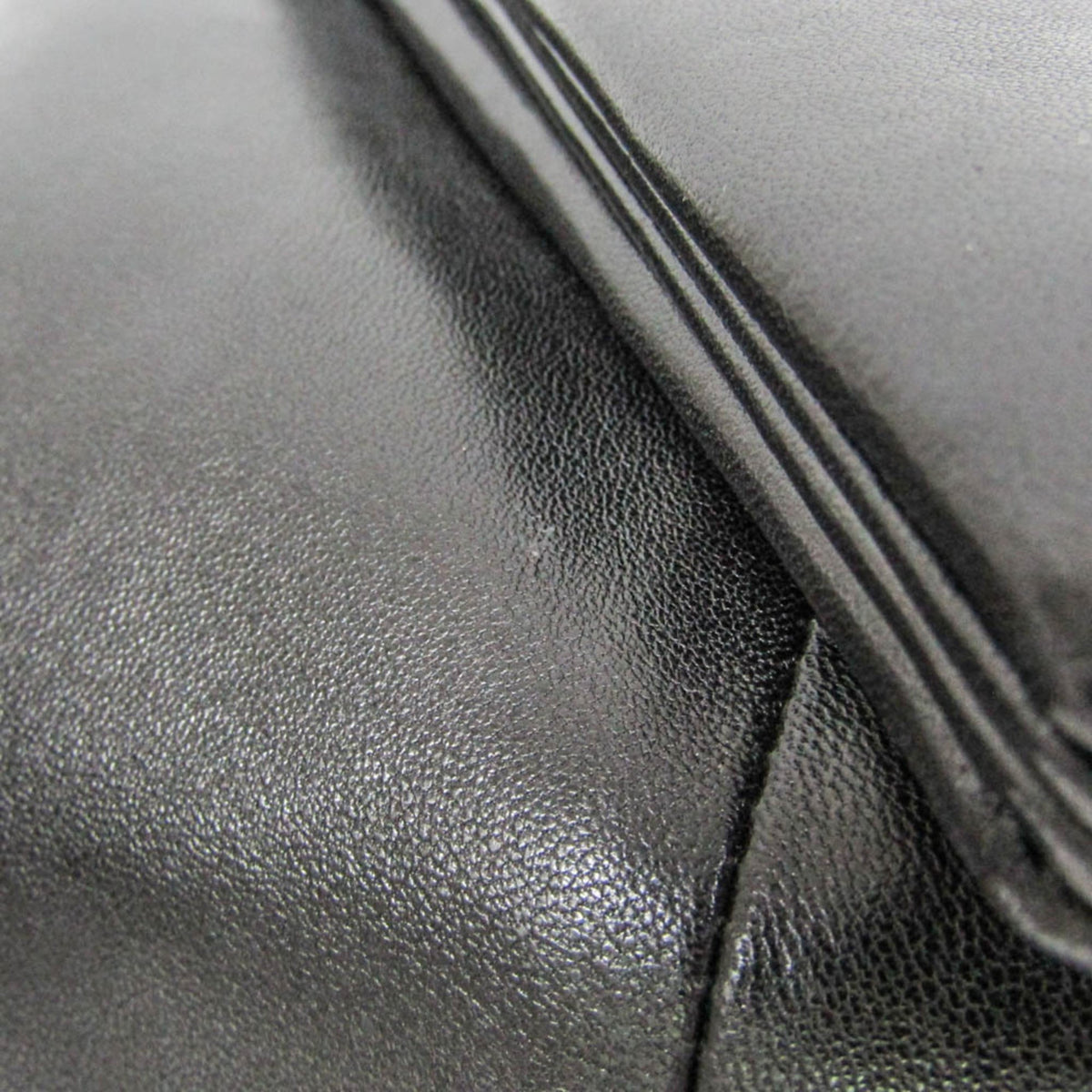 Bottega Veneta BV Trine Fold Clutch Leather, Black, Leather, Clutch
