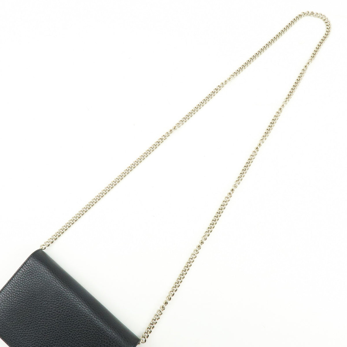 Gucci Betty Chain Wallet (Outlet) Leather, Black, Leather, Crossbody Bag