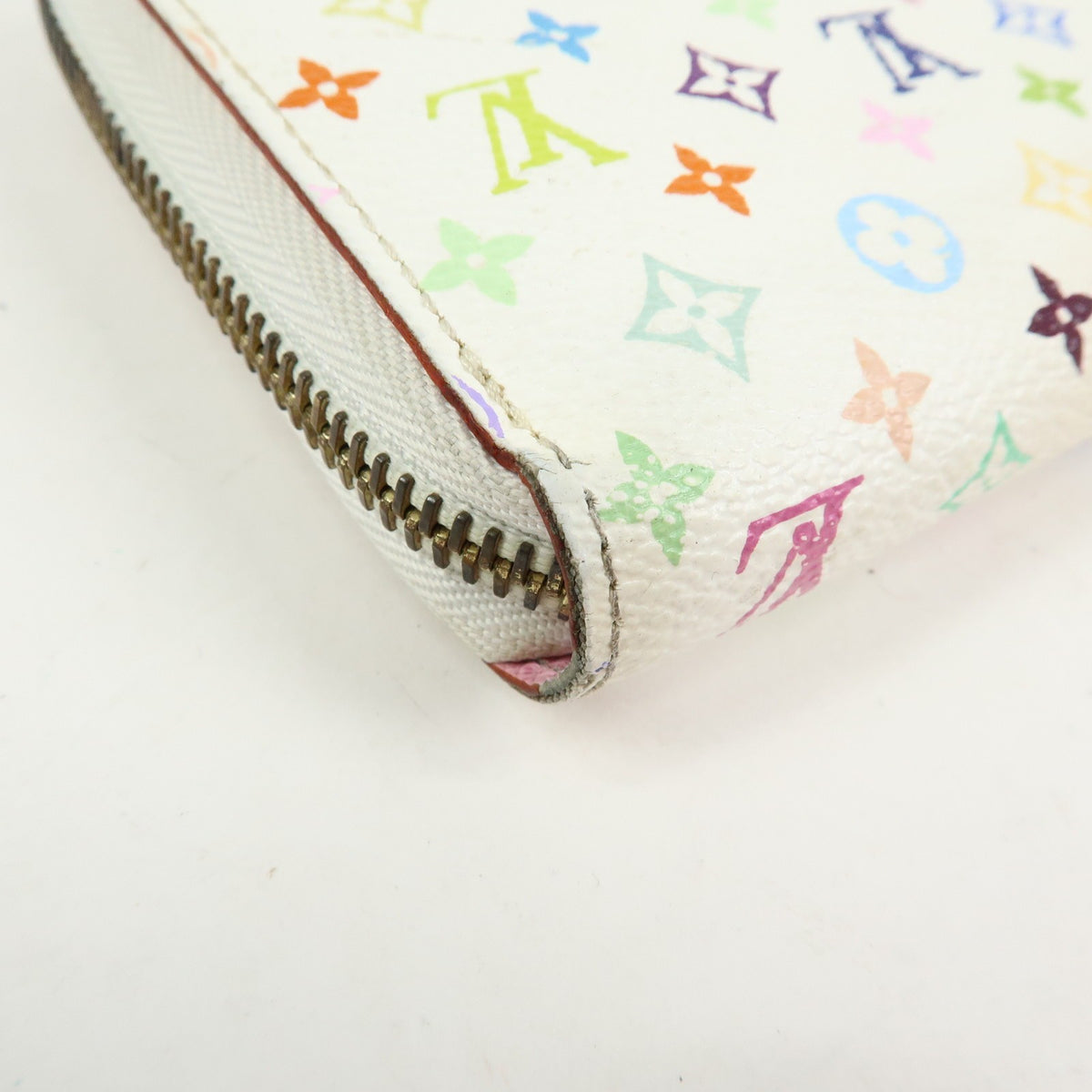 Louis Vuitton Zippy Monogram Multicolor, White, Canvas, Wallet