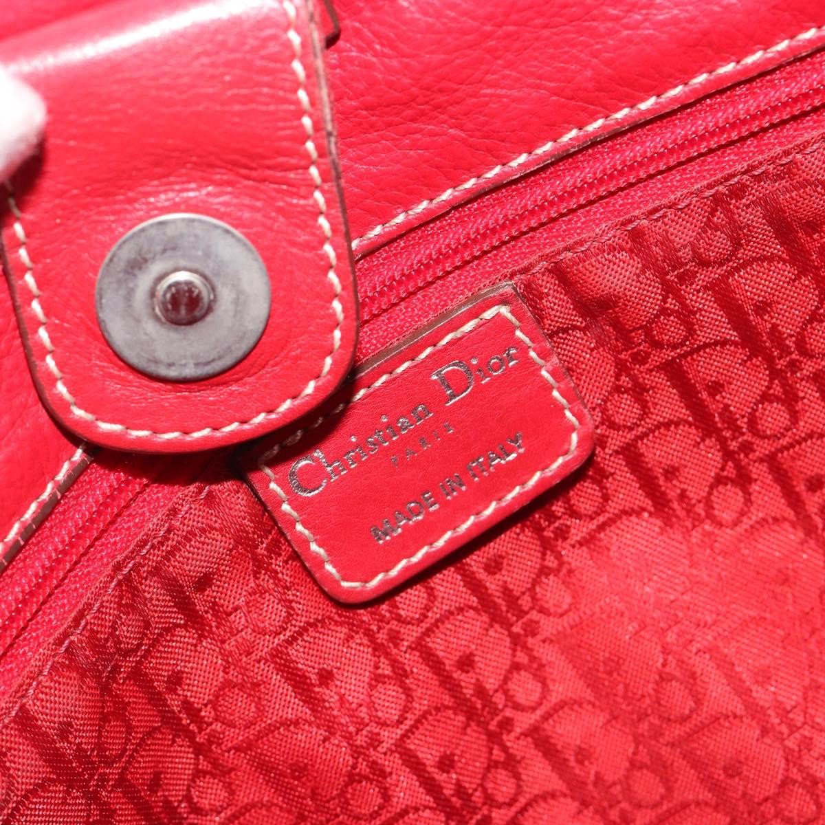 Christian Dior CD Shoulder bag Leather, Red, Leather, Shoulder Bag