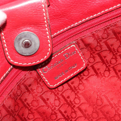 Christian Dior CD Shoulder bag Leather, Red, Leather, Shoulder Bag
