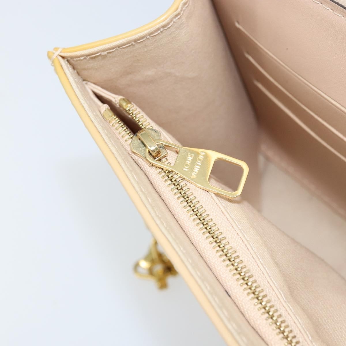 Louis Vuitton Ana Monogram Vernis, Yellow, Patent Leather, Handbag