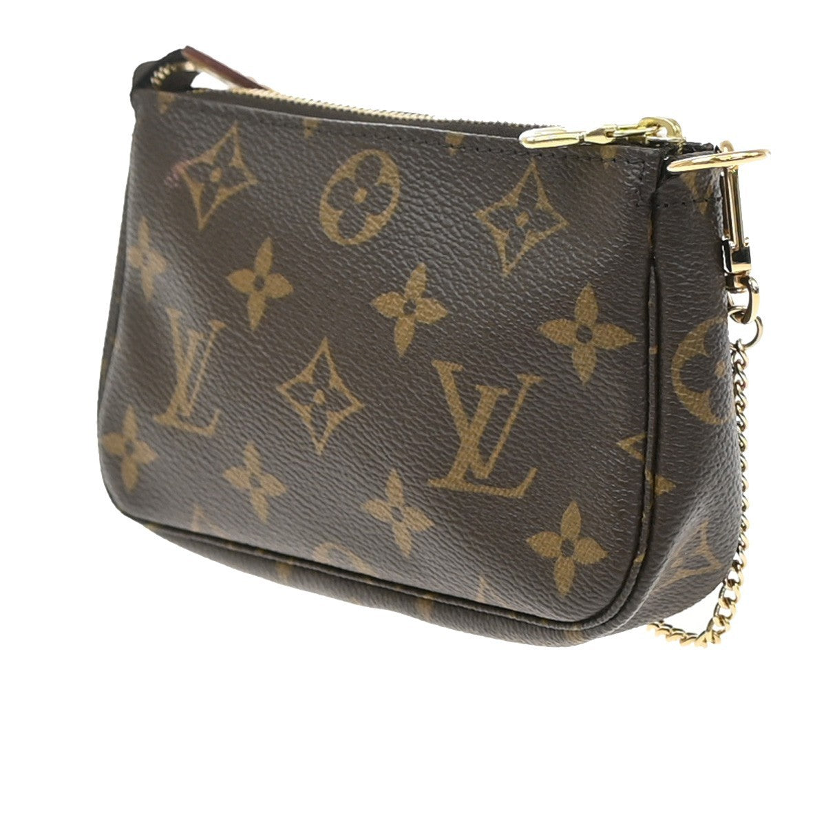 Louis Vuitton Mini pochette accessoires Canvas, Brown, Canvas, Clutch