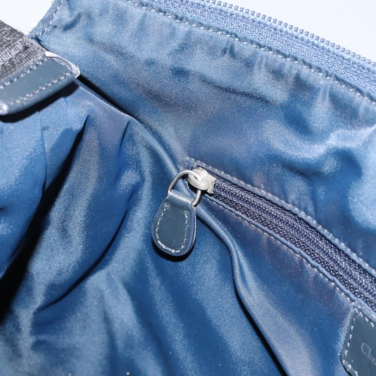Christian Dior Vintage Trotter Canvas, Navy, Canvas, Shoulder Bag