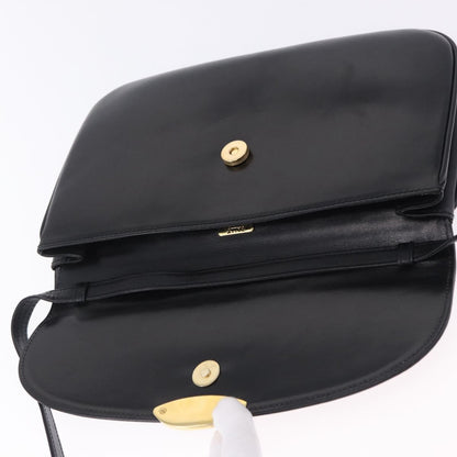 Bally Vintage Leather, Black, Leather, Shoulder Bag