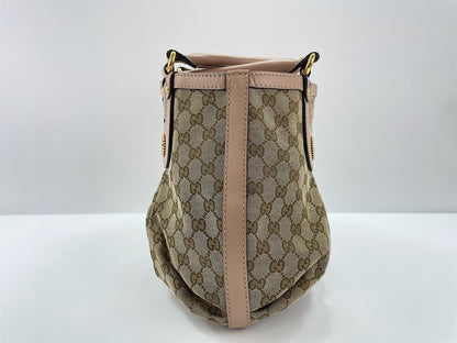 Gucci Scarlett GG Canvas with Leather, Beige, Canvas, Tote Bag