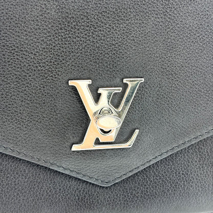 Louis Vuitton Mylockme Monochrome Leather, Black, Leather, Handbag