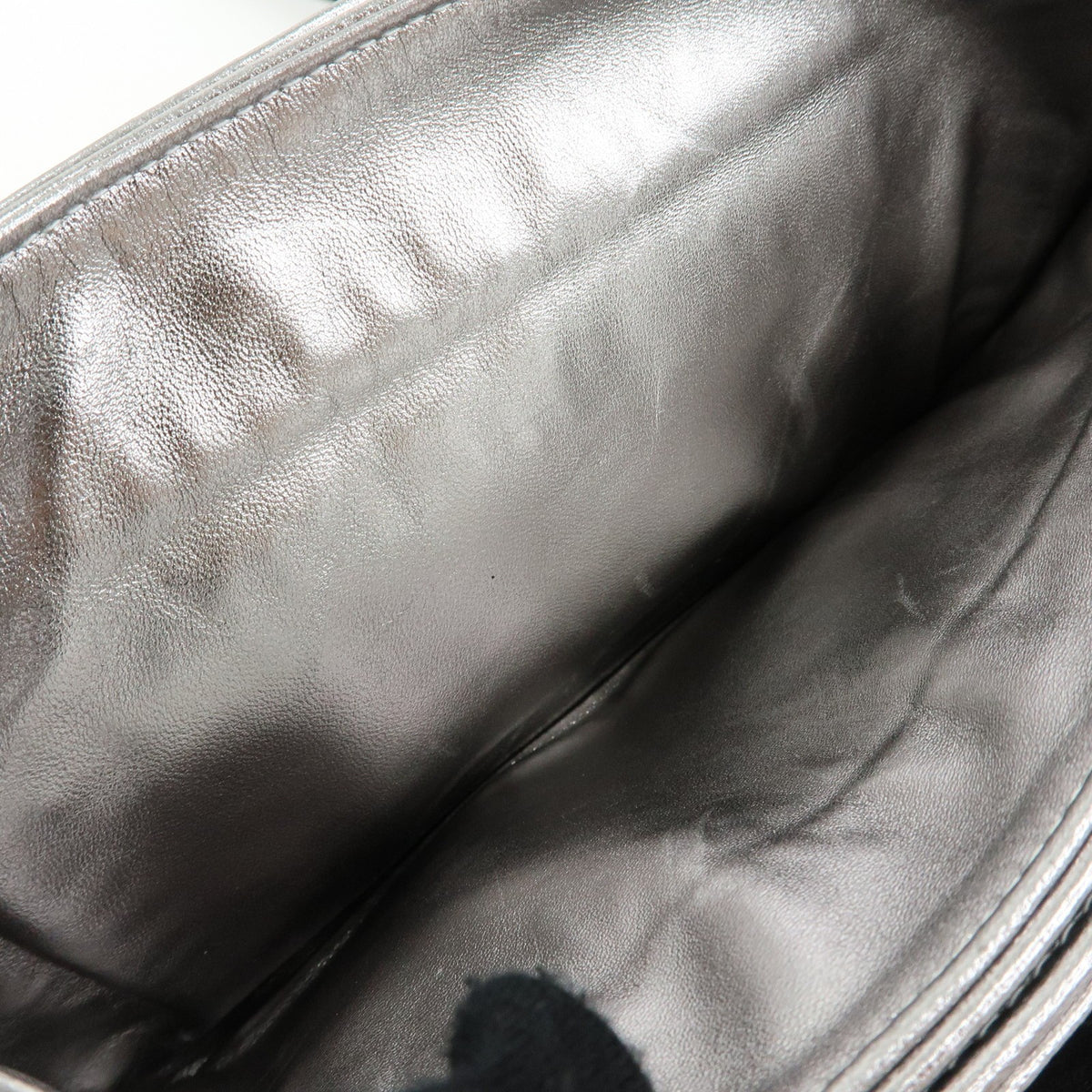Chanel Chocolate Bar Mademoiselle Flap Quilted Leather, Black, Suede, Handbag