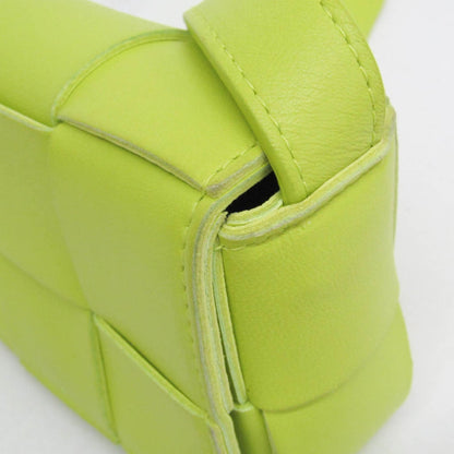 Bottega Veneta Cassette Maxi Intrecciato Leather, Green, Leather, Clutch