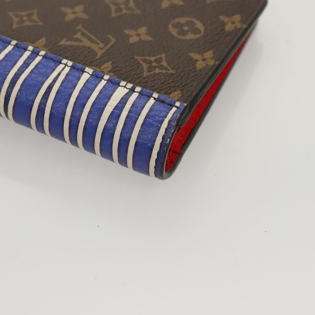 Louis Vuitton Porte Feuille Brother Patchwork, Blue, Canvas, Wallet