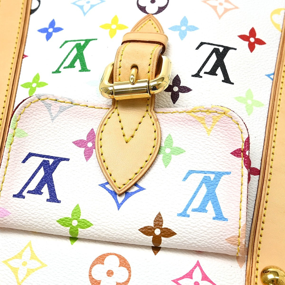 Louis Vuitton Aurelia Monogram Multicolor, White, Canvas, Tote Bag