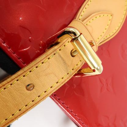 Louis Vuitton Brentwood Monogram Vernis, Red, Patent Leather, Handbag