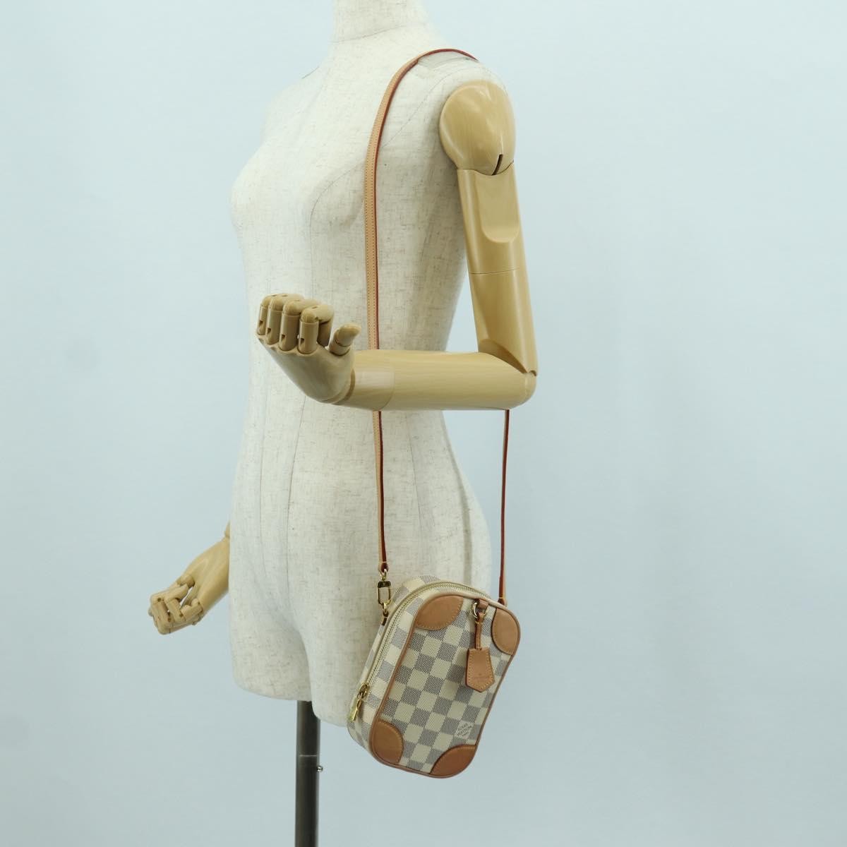 Louis Vuitton NeoKapi Handag Damier Ebene, Beige, Canvas, Clutch