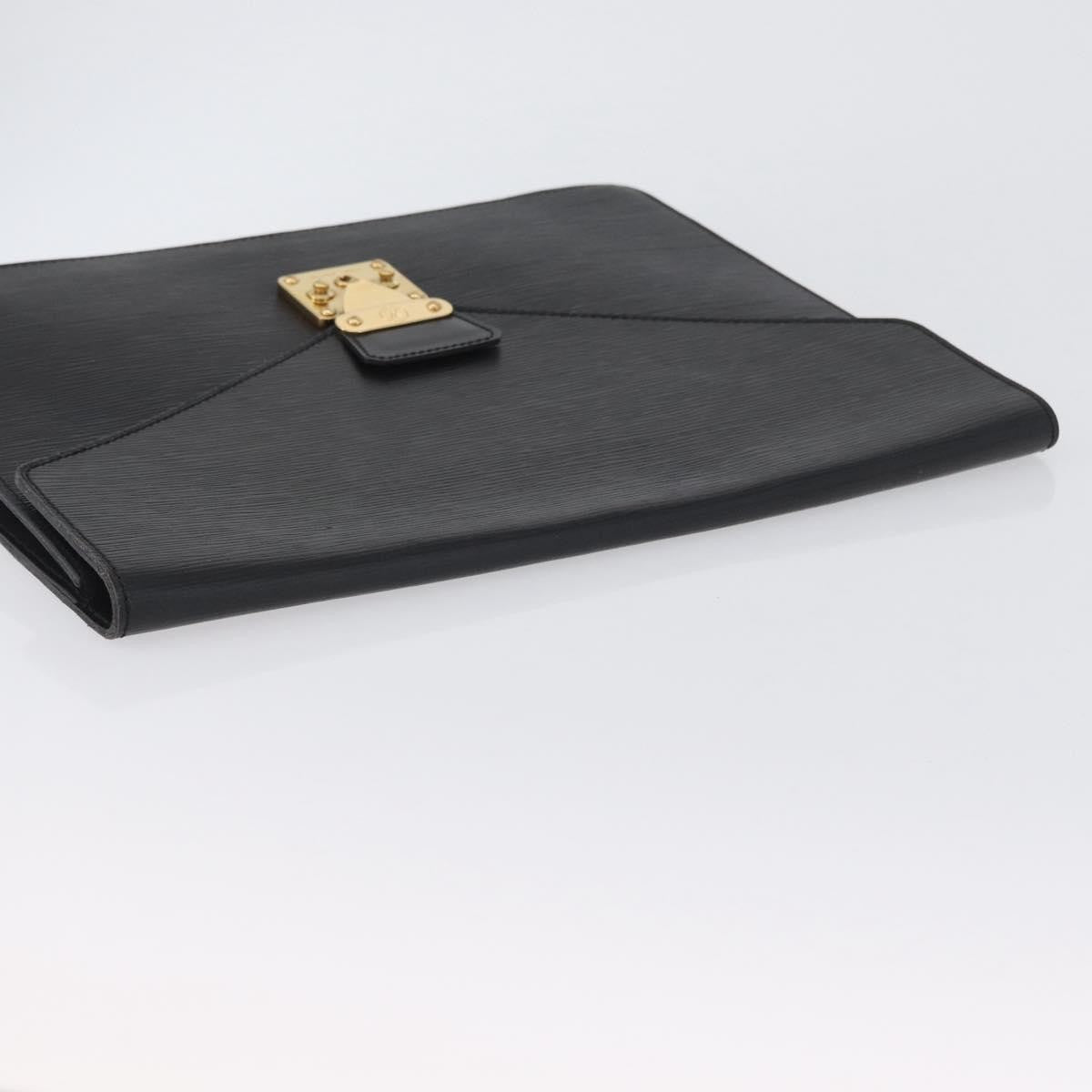Louis Vuitton Porte-Documents Senateur Epi Leather, Black, Leather, Briefcase