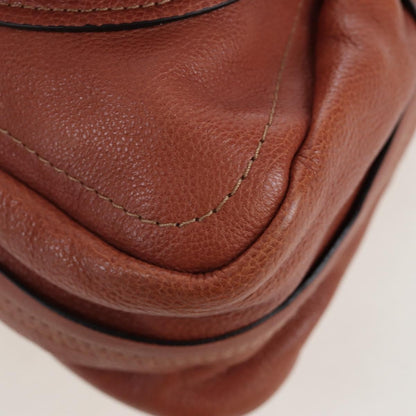 Chloe Paraty Quilted Leather, Brown, Leather, Handbag
