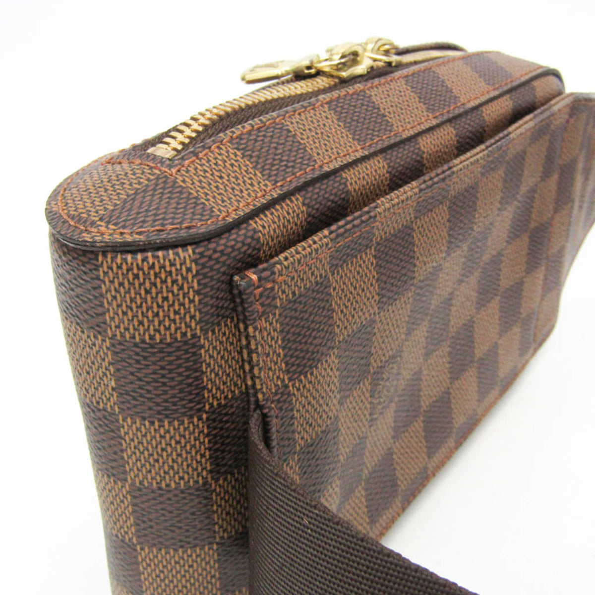 Louis Vuitton Geronimos Waist Damier Ebene, Brown, Canvas, Shoulder Bag