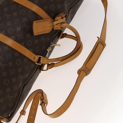 Louis Vuitton Keepall Bag Monogram Canvas, BROWN, CANVAS, Travel bag