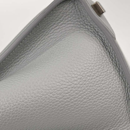 Celine Luggage Grainy Leather, Gray, Leather, Handbag