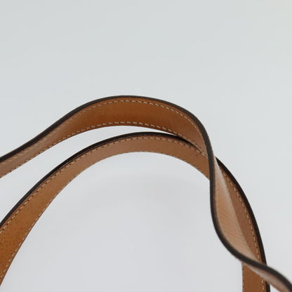 Celine Vintage Macadam Canvas and Leather, Beige, Canvas, Handbag