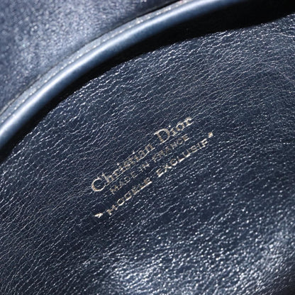 Christian Dior Detective Handle Leather, Navy, Canvas, Handbag