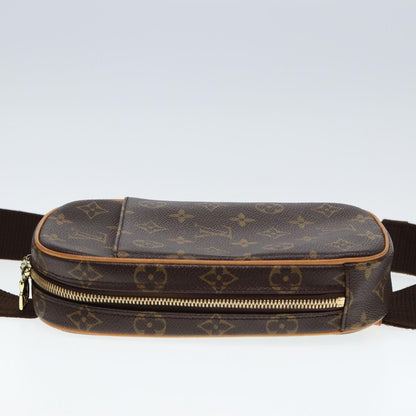 Louis Vuitton Pochette Gange Monogram Canvas, Brown, Canvas, Clutch