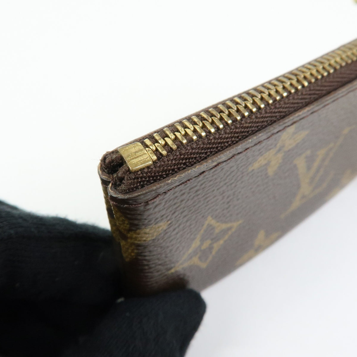 Louis Vuitton Key Monogram Canvas, Brown, Canvas, Clutch