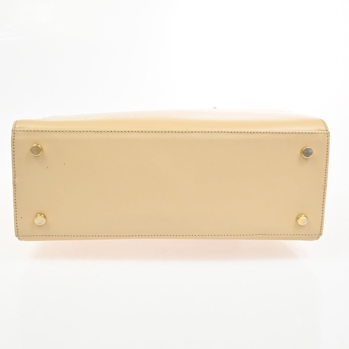 Salvatore Ferragamo Vala Leather, Beige, Leather, Shoulder Bag