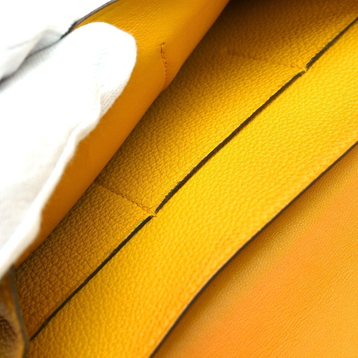 Hermes Dogon Duo Combined Leather, Yellow, Leather, Wallet