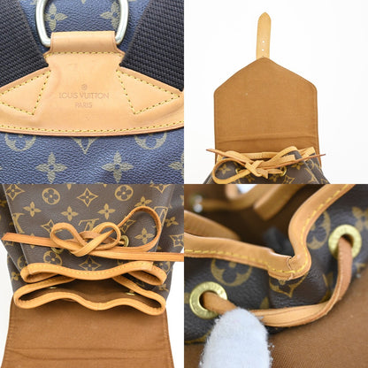 Louis Vuitton Montsouris Monogram, Brown, Canvas, Backpack