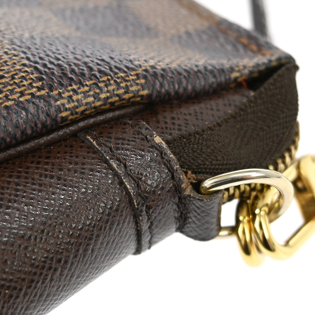Louis Vuitton Trousse Make Up Damier Canvas, Brown, Canvas, Clutch
