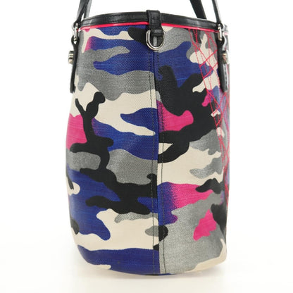 Christian Dior Open Limited Edition Anselm Reyle Camouflage Canvas, Multicolour, Canvas, Tote Bag