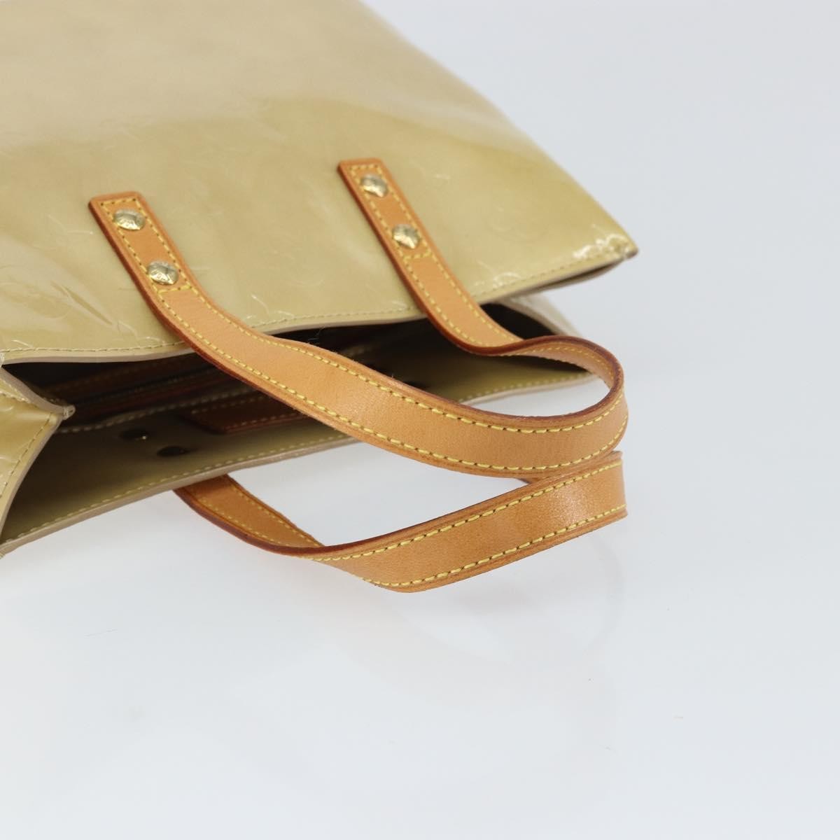 Louis Vuitton Reade Monogram Vernis, Beige, Patent Leather, Handbag