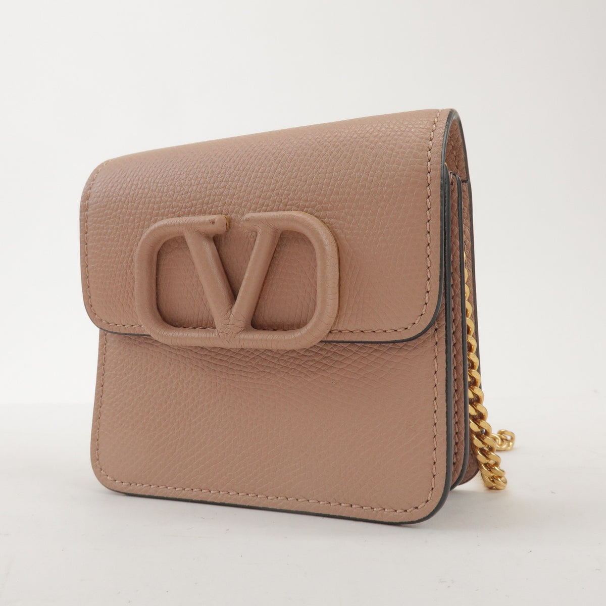 Valentino Garavani VSling Leather, Pink, Leather, Shoulder Bag