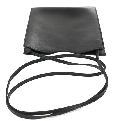 Hermes Onimaitou Pochette Box Calf, Black, Leather, Clutch