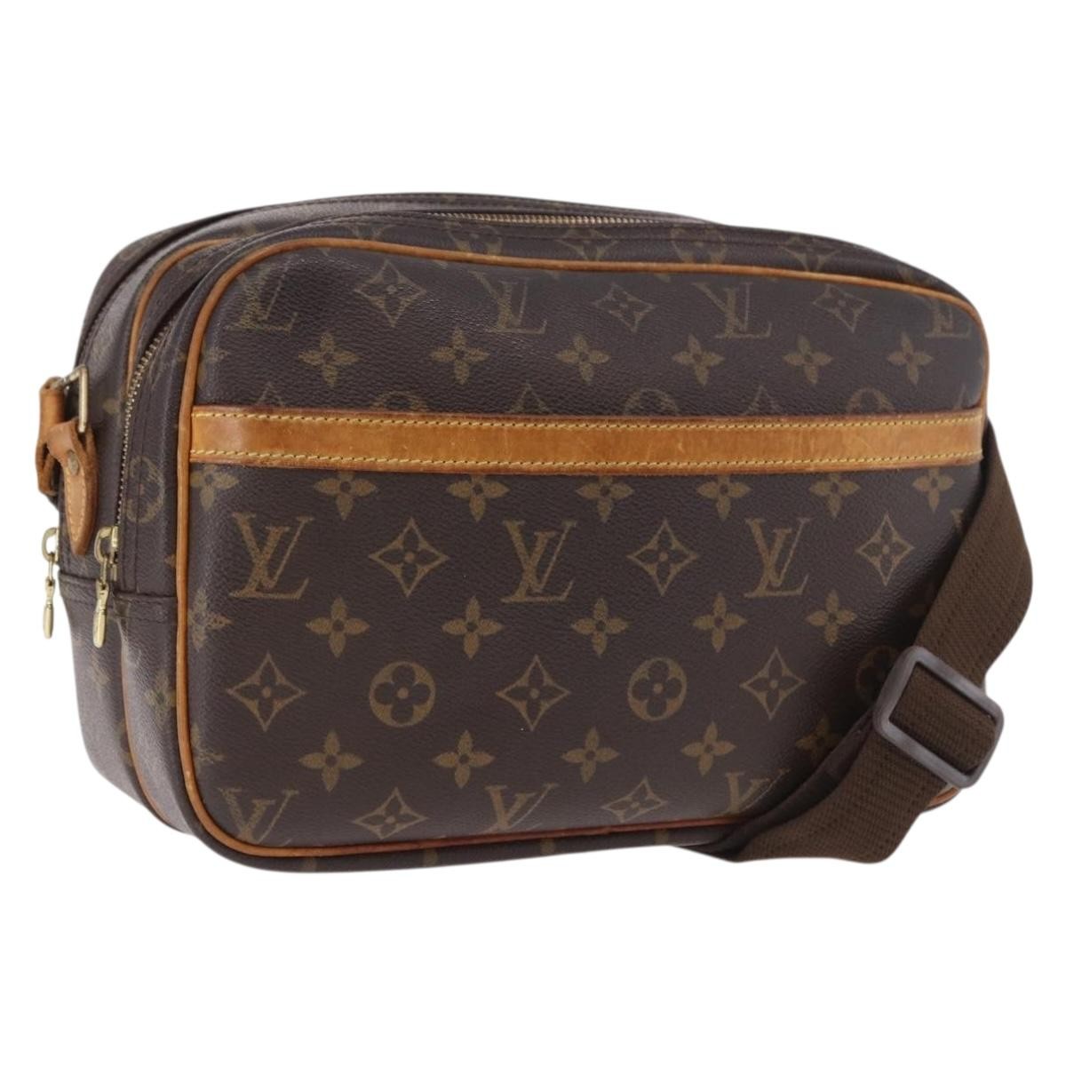 Louis Vuitton Reporter Monogram, Brown, Canvas, Shoulder Bag