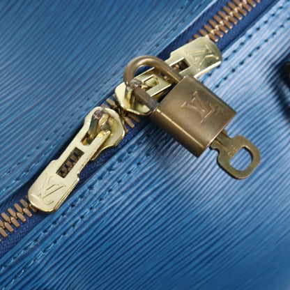 Louis Vuitton Keepall Epi Leather, Blue, Leather, Travel Bag