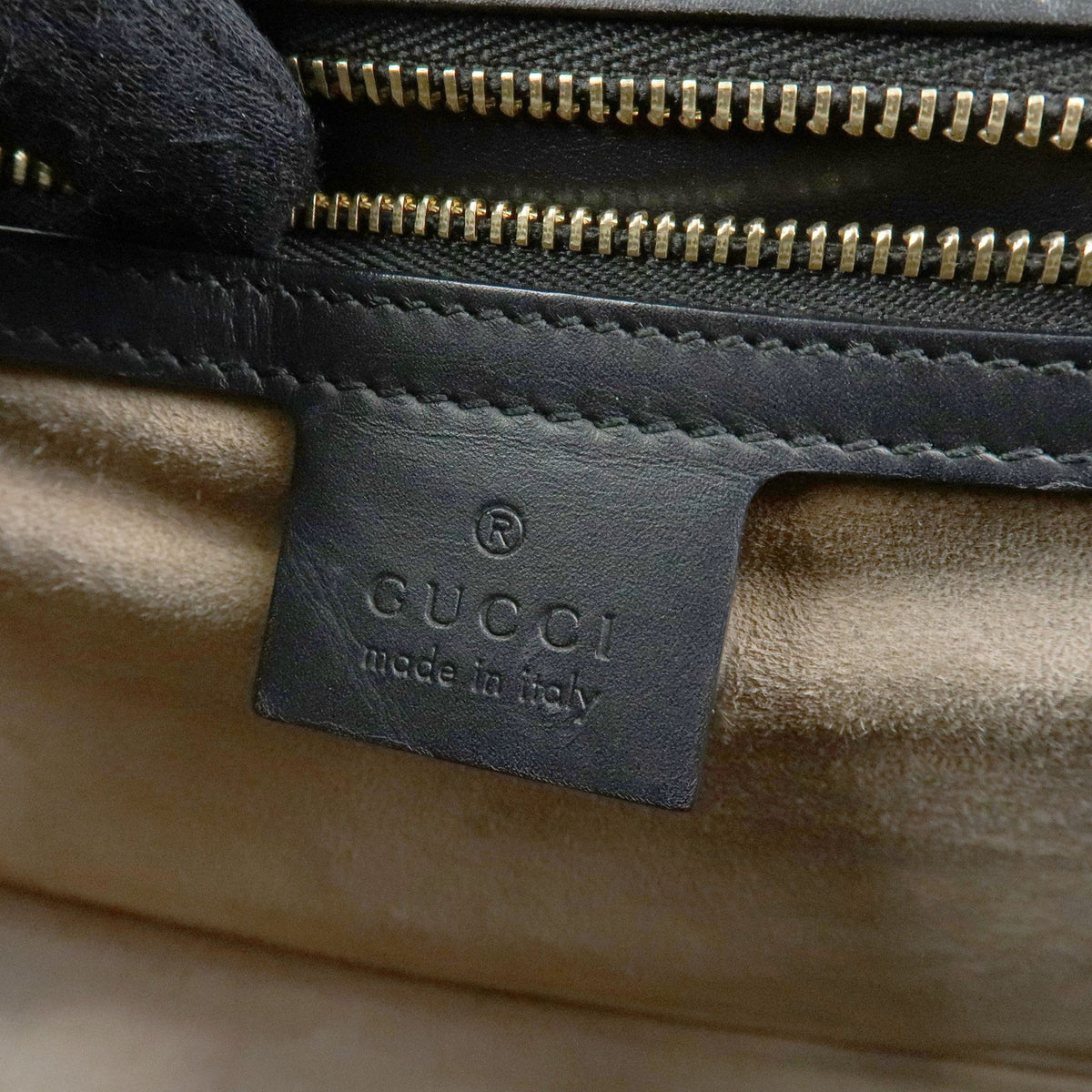Gucci Sylvie Leather, Black, Leather, Shoulder Bag