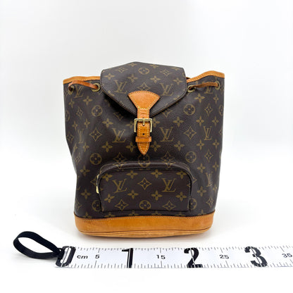 Louis Vuitton Vintage Montsouris Monogram Canvas, Brown, Canvas, Backpack