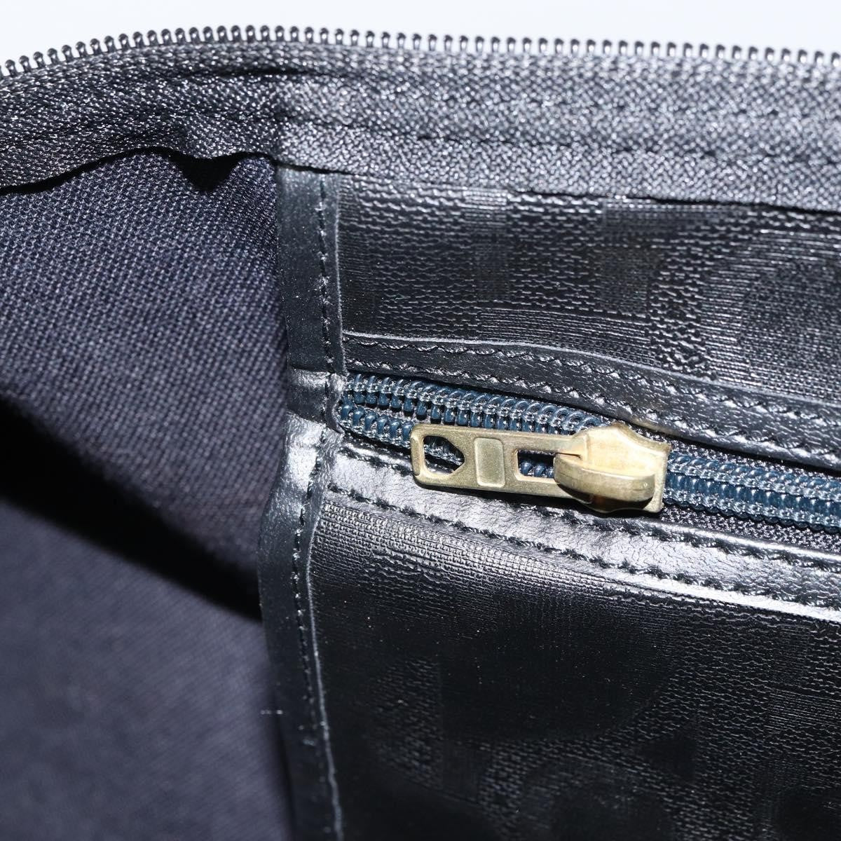 Christian Dior Vintage Trotter Boston Canvas, Black, Canvas, Travel Bag