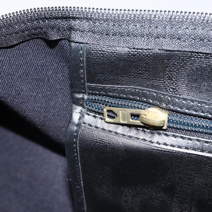 Christian Dior Vintage Trotter Boston Canvas, Black, Canvas, Travel Bag