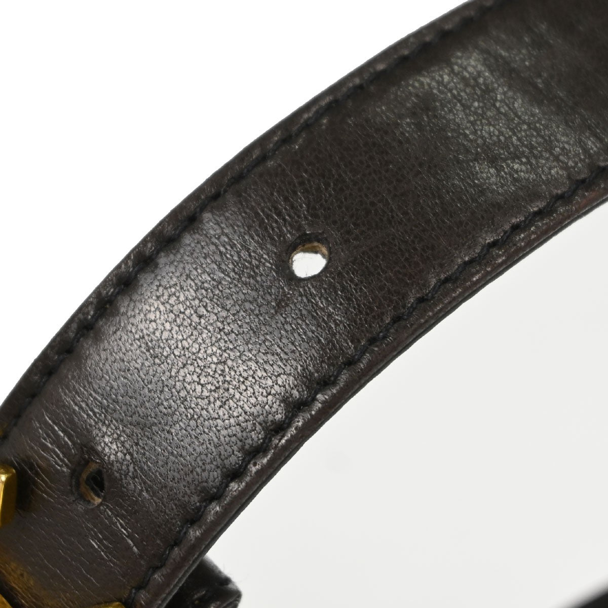 Chanel CC Turnlock Belt Leather, Black, Leather, Belt