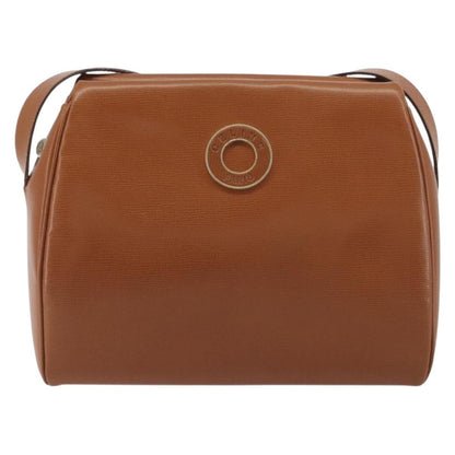 Celine Vintage Circle Logo Leather, Brown, Leather, Shoulder Bag