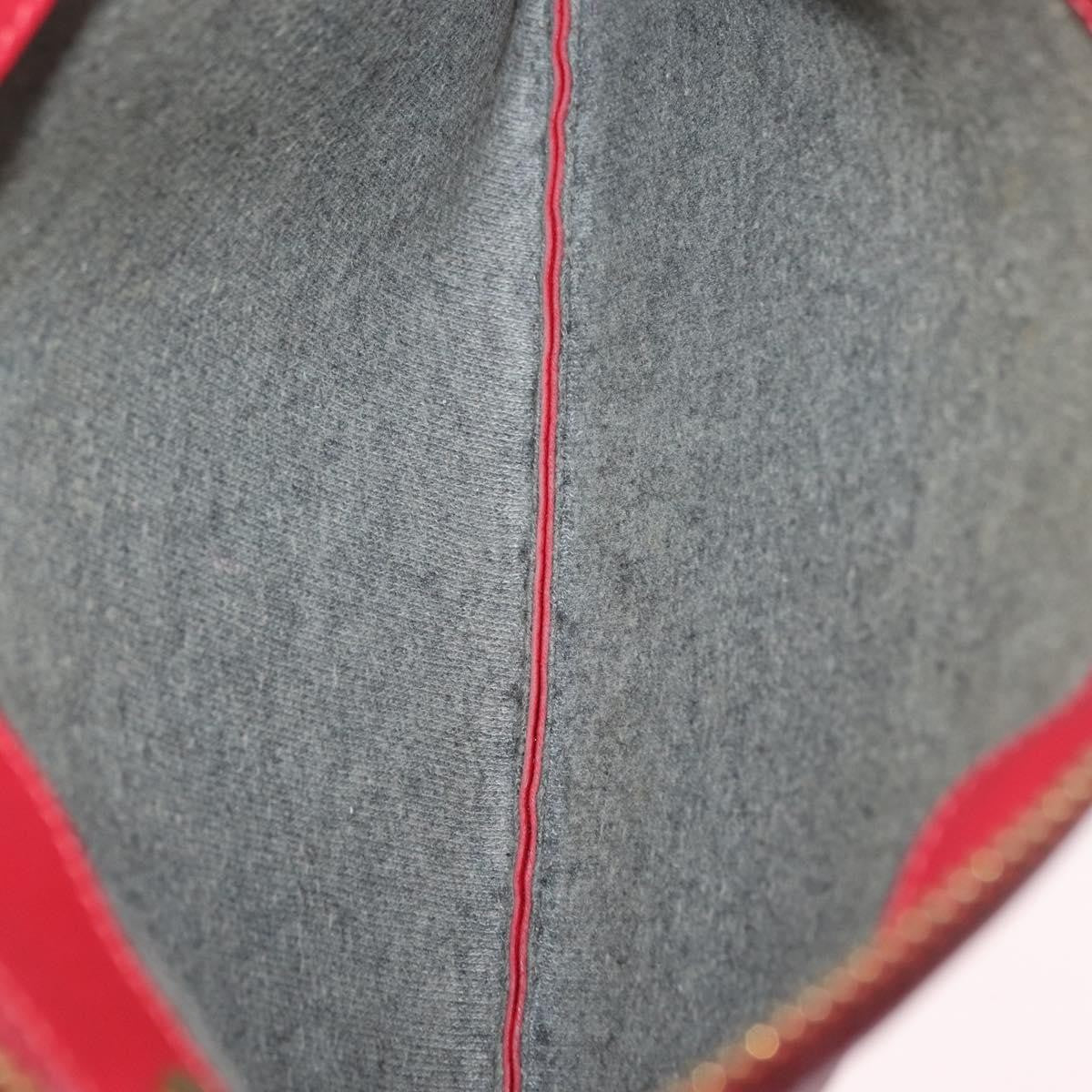Celine Trio Leather, Red, Leather, Crossbody Bag