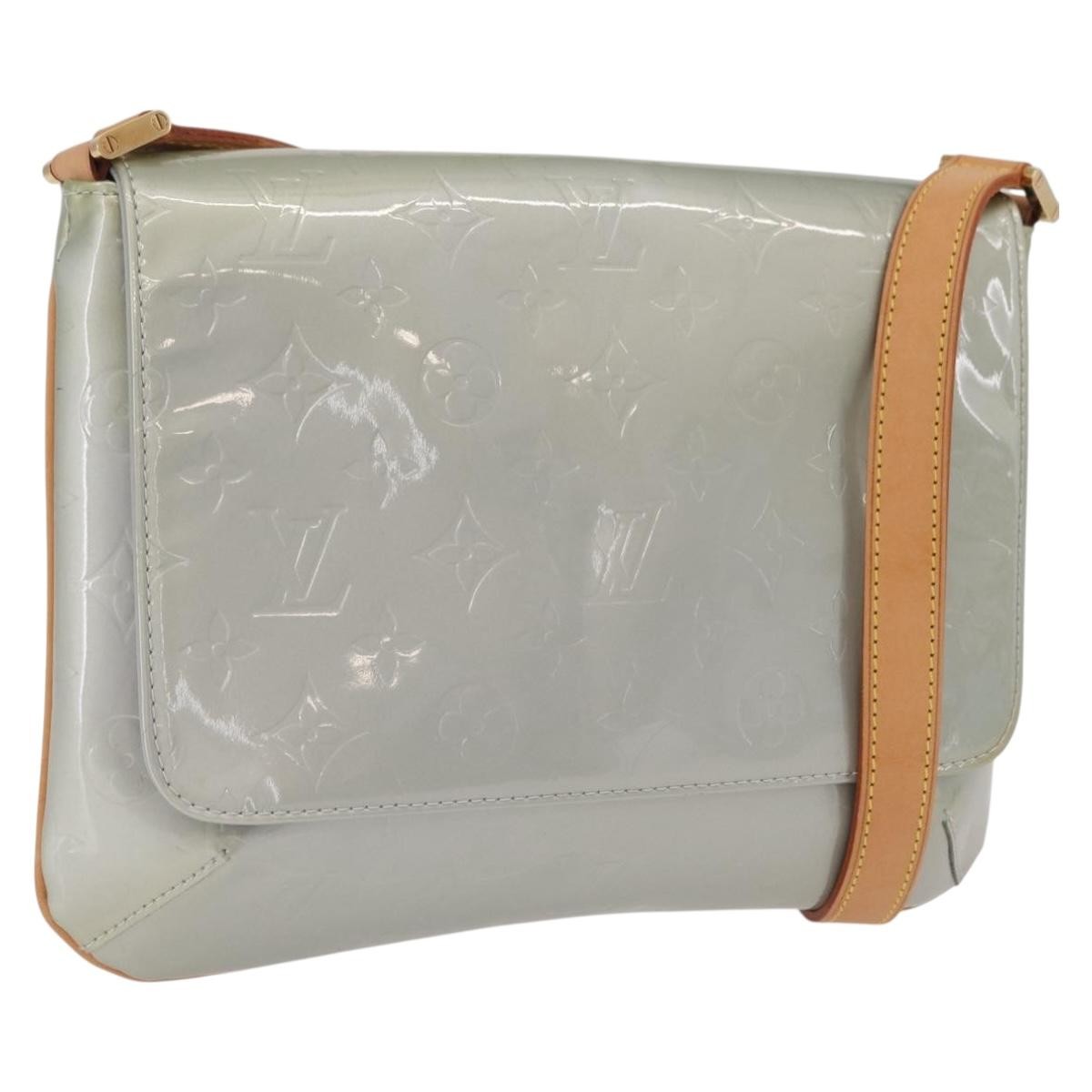 Louis Vuitton Thompson Street Monogram Vernis, Gray, Patent Leather, Shoulder Bag