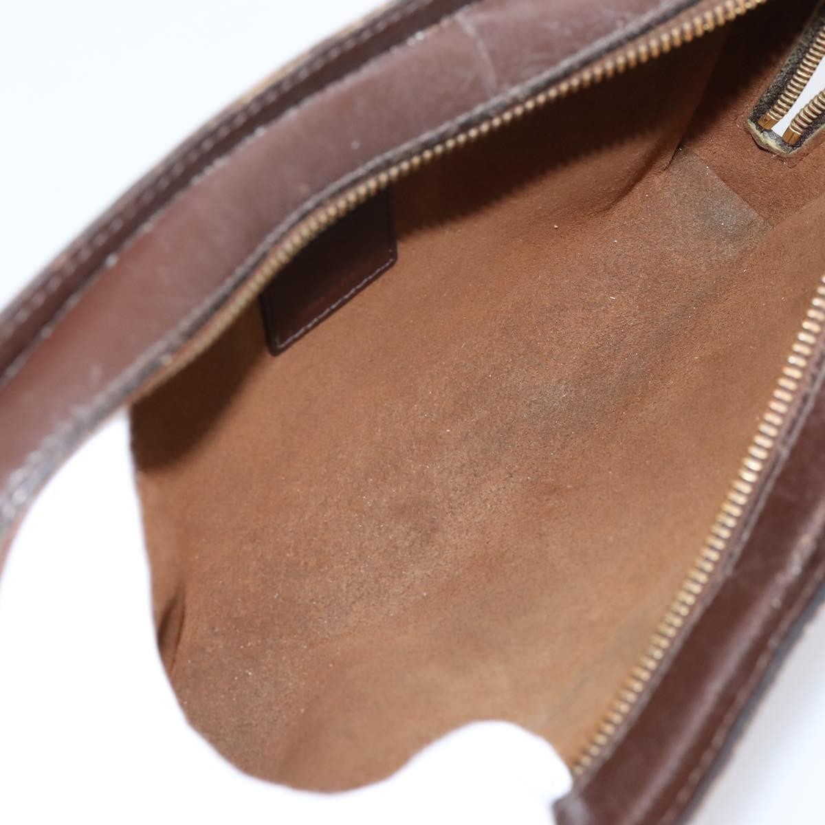 Louis Vuitton Pochette Saint Louis Damier, Brown, Canvas, Clutch