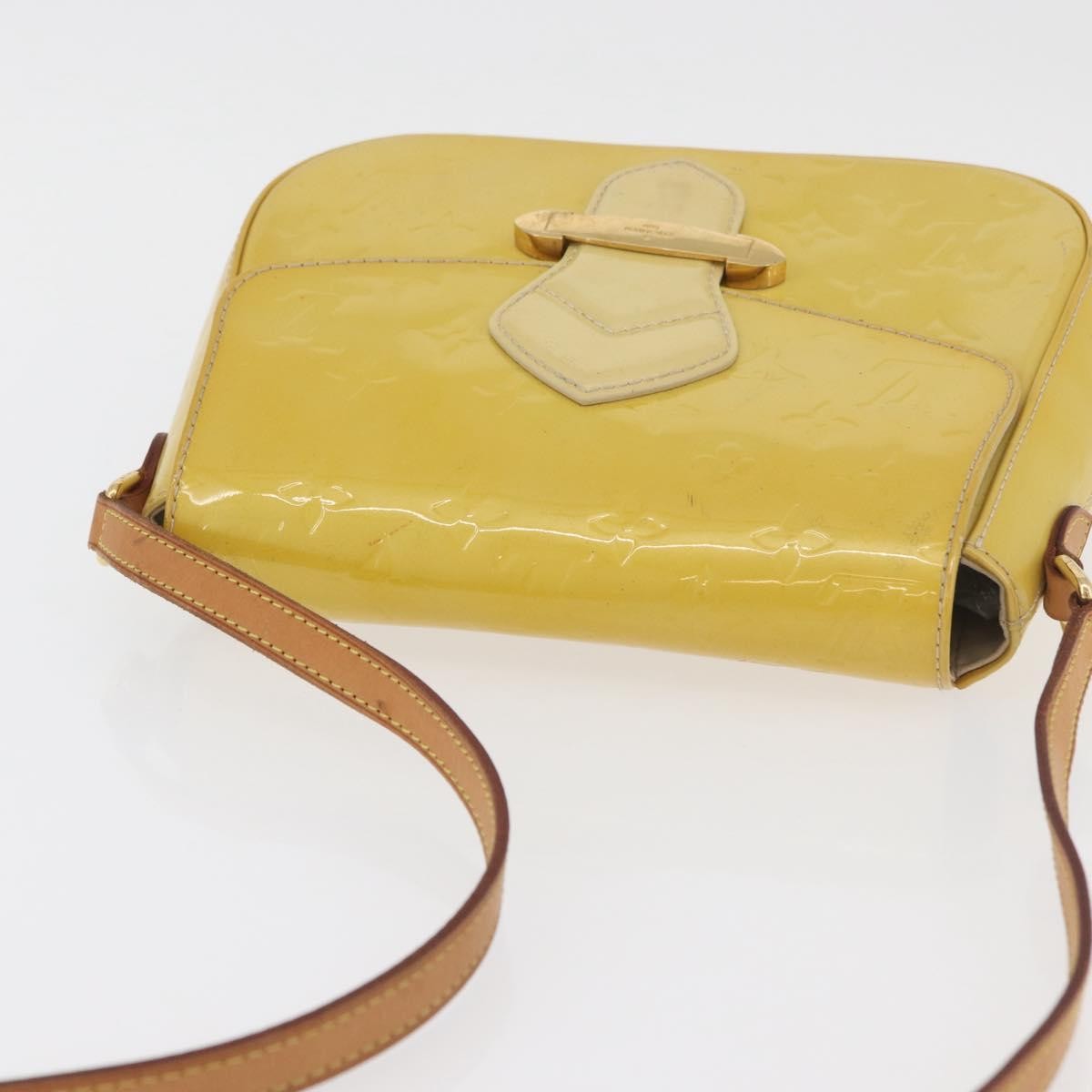 Louis Vuitton Bellflower Monogram Vernis, Yellow, Patent Leather, Shoulder Bag