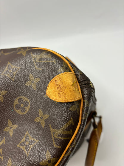 Louis Vuitton Speedy Monogram, Brown, Canvas, Handbag