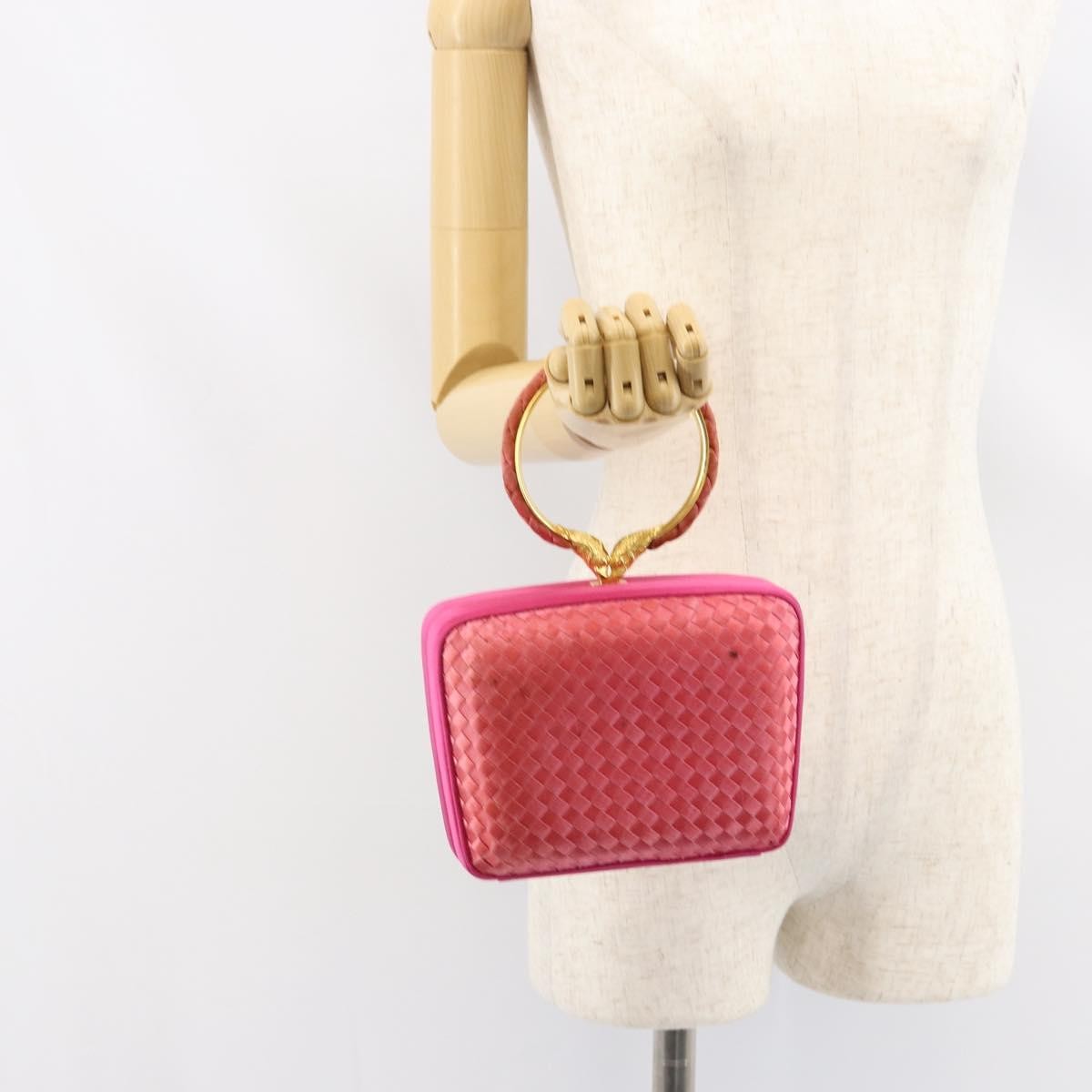 Bottega Veneta Intrecciato Clutch Satin, Pink, Satin, Clutch