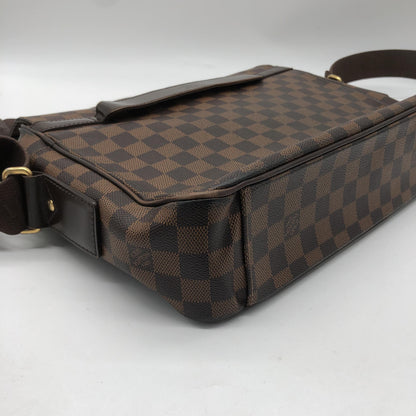 Louis Vuitton Shelton Messenger Damier Ebene, Brown, Canvas, Shoulder Bag