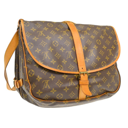 Louis Vuitton Saumur Monogram Canvas, Brown, Canvas, Shoulder Bag
